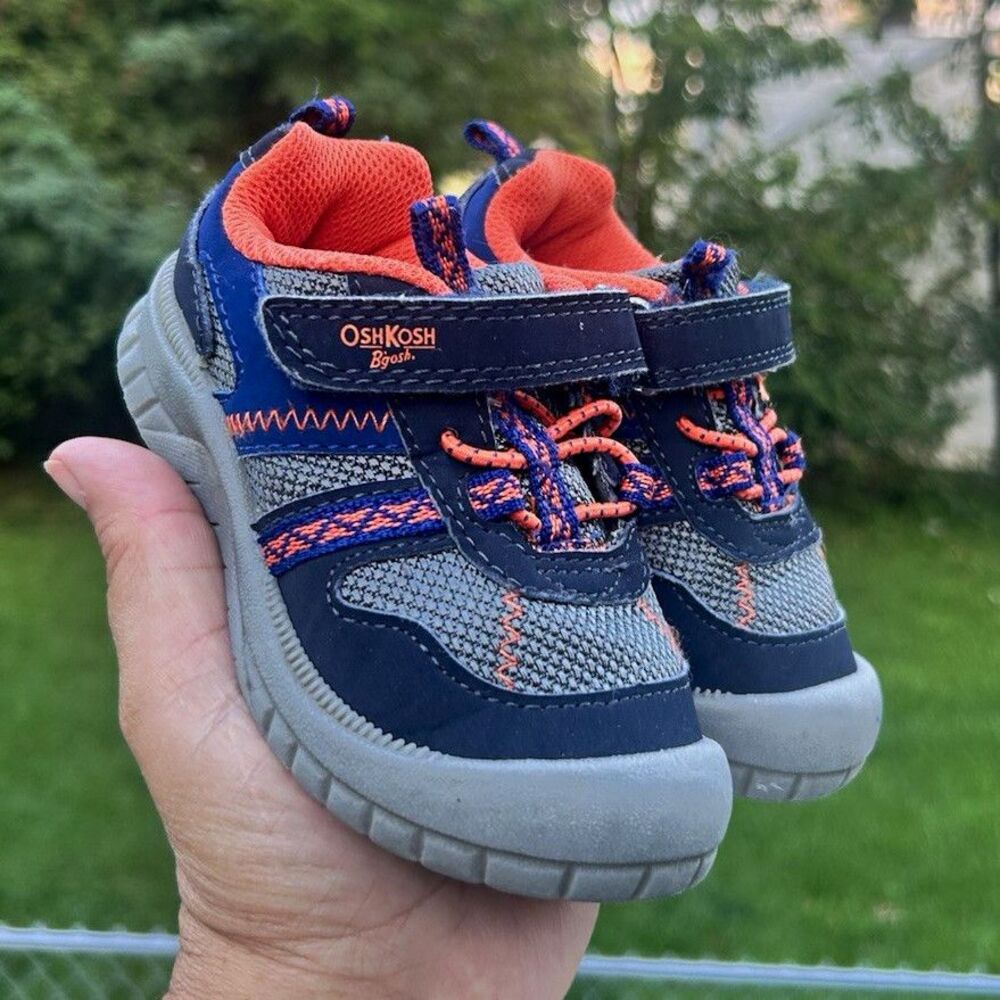 OshKosh B'gosh Mashable Kids US 7 EU 23 Athletic Sneakers Hook & Loop Blue